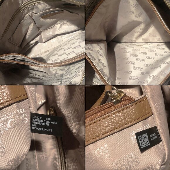 Michael Kors Anita LRG Brown Acorn Convertible Shoulder Crossbody Bag MSRP $428 - Picture 14 of 14